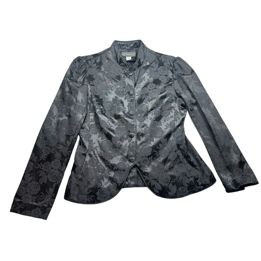 Vintage Jessica McClintock floral Boho‎ Y2K Asian Hippy top jacket 12